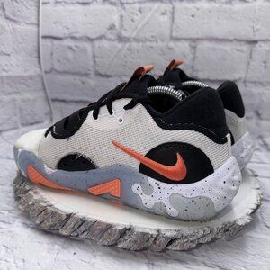 Nike PG 6 Fluoro Mens Size 8 White Black Athletic Basketball Shoes Sneakers